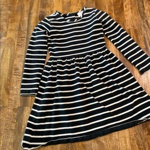 Hanna Andersson black/white stripe skater dress